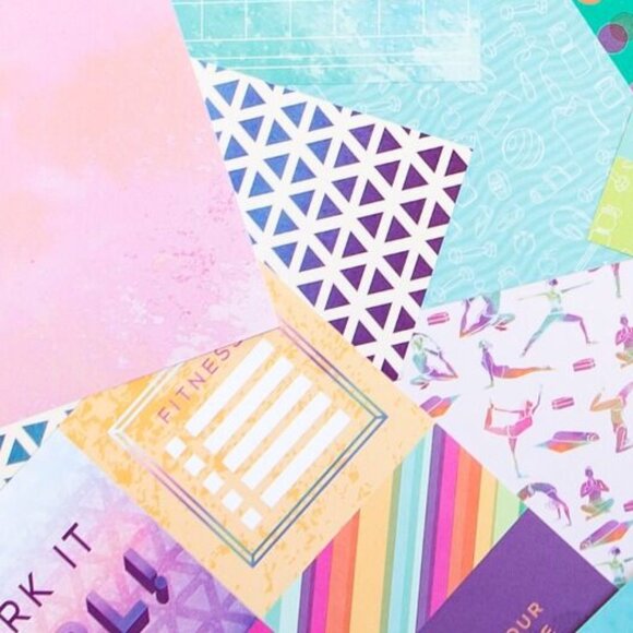 Craft Smith Working on My Fitness Yoga Week Chart 12x12 Paper Pad 35 Sheets - Picture 11 of 12